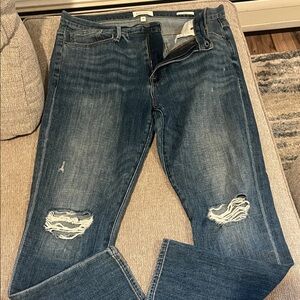 Frame Denim Distressed Blue Jeans
